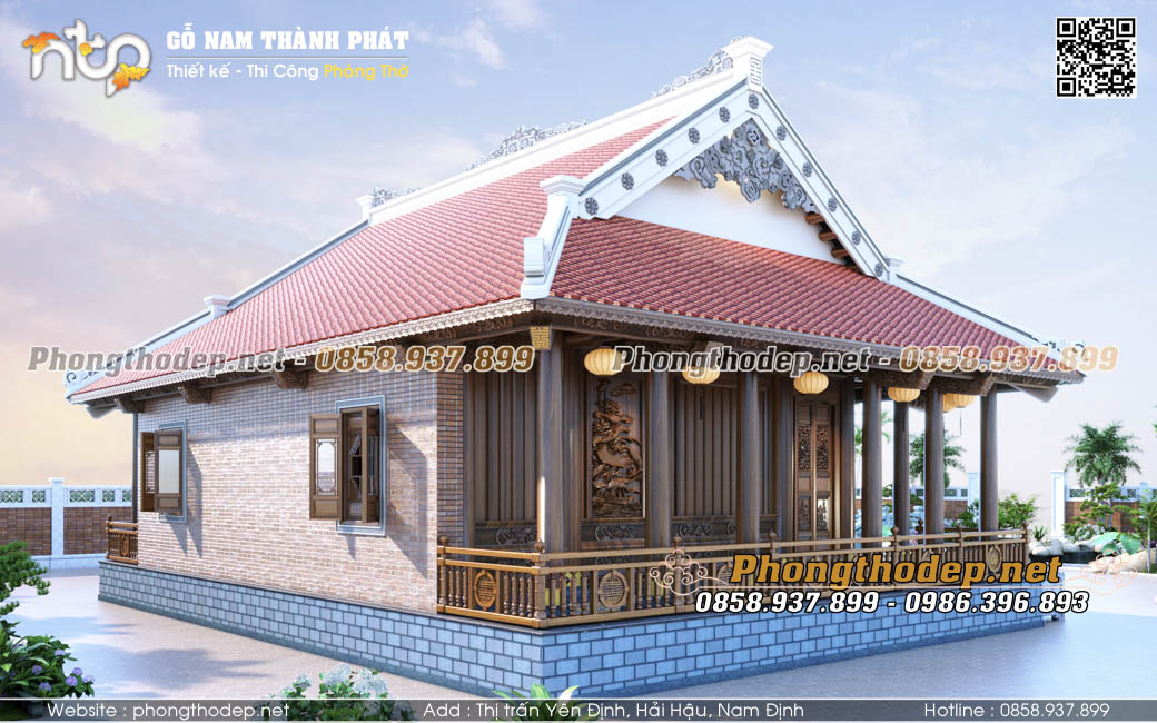 Chi phí xây dựng nhà gỗ 3 gian 2 chái cao hơn